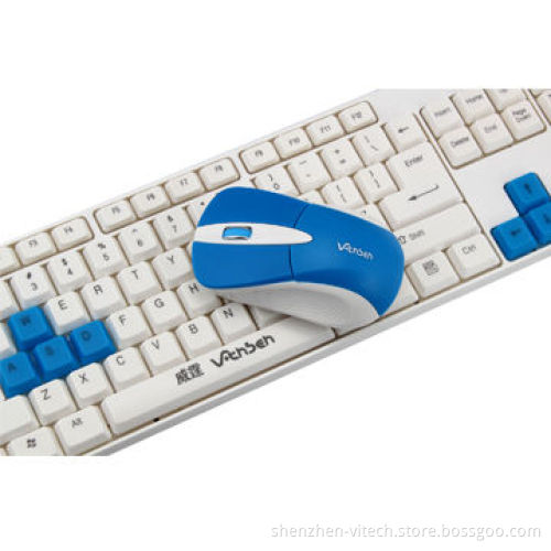 Mini Wireless Computer Set, Cordless Keyboard and Mouse, Wireless Combo for Girls'